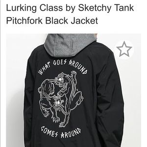 Sketchy Tank Pitchfork Black Jacket